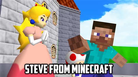 ⭐ Super Mario 64 Pc Port Mods Steve From Minecraft 4k 60fps Youtube