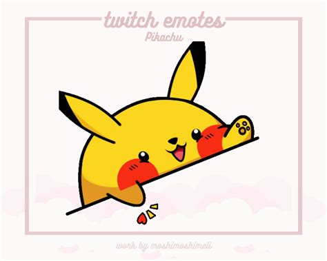 Pikachu Animated Bongo Cat Pokémon Twitch Emotes Discord Etsy