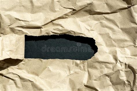 Hole In Paper Stock Photo Image Of Sheet Ragged Frame 241805664