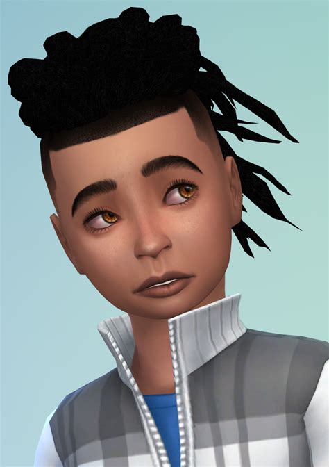 Sims 4 CC's - The Best: ES Male Hair Converted for Boys by ...