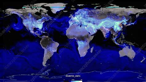 Global Surface Ozone Levels Illustration Stock Image C0486570