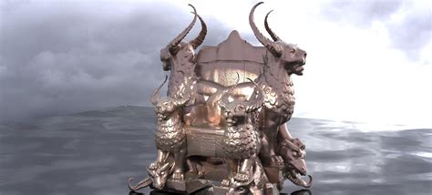 Gilgamesh Ornate Throne 4 3d Model Cgtrader