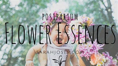 flower essences for postpartum sarah josey