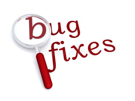 Bug Fixes With Magnifiying Glass Stock Illustration Illustration Of