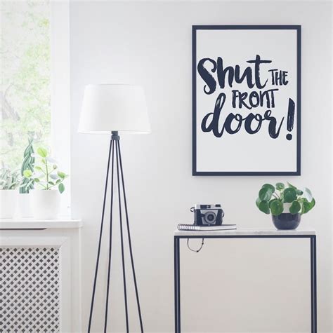 Shut The Front Door Funny Entryway Wooden Wall Decor Sign For Etsy