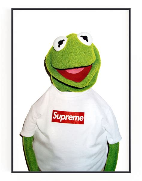 Kermit The Frog Supreme Wall Art Hyped Art