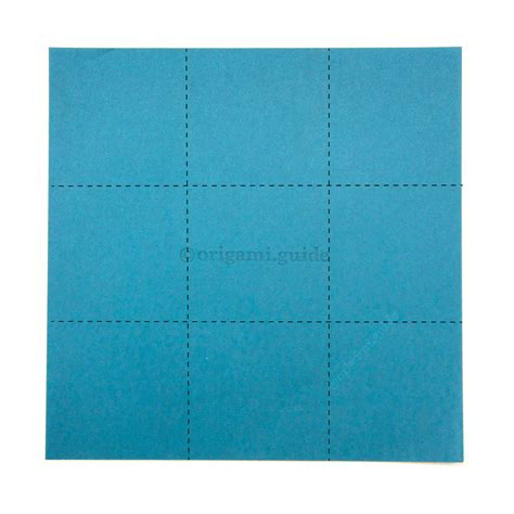 Folding Paper Into Thirds 3 X 3 Grid Folding Instructions Origami Guide