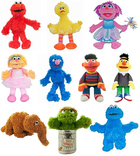 Sesame Street Toys Sesame Street Plush Soft Toy Elmo Abby Bert Ernie