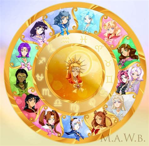Drachea Rannak Sailor Moon Arte Del Zodiaco Signos Del Zodiaco