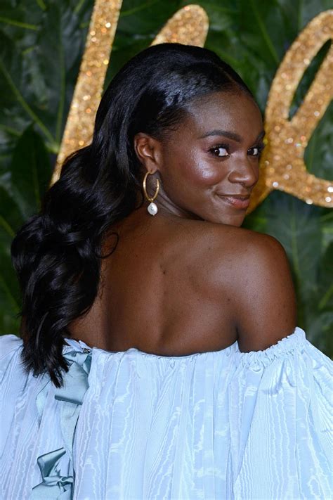 Dina wears dress and sandals by gabrielahearst.com ; Dina Asher-Smith - The Fashion Awards 2018 in London