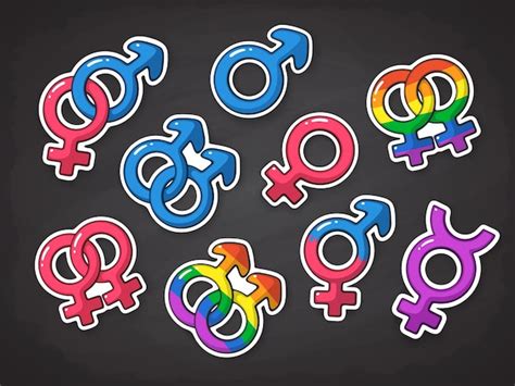 Premium Vector Vector Illustration Set Of Gender Symbols Gender