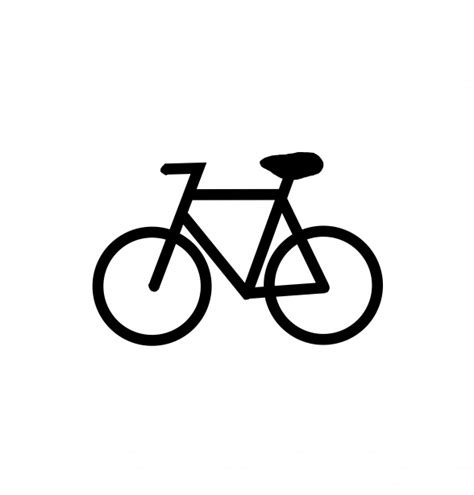 A Creste Cârnat Simți Bicicleta Simbol Borrowed Neplăcere Eficacitate