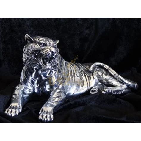 Sell Outdoor Large Silver Tiger Statue
