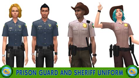 Prison Guard And Sheriff Uniform Cepzid Sims