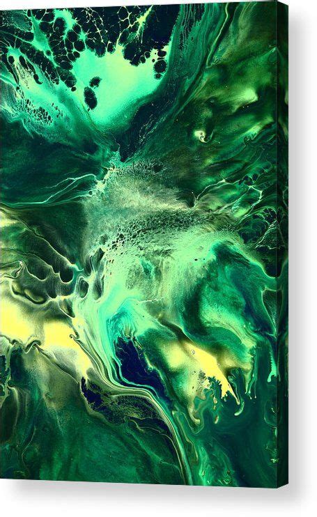 Green Passage Abstract Acrylic Print By Serg Wiaderny Green Artwork