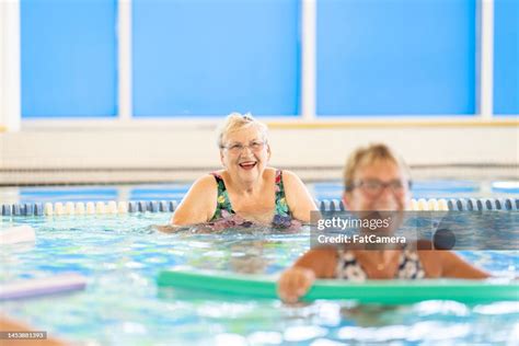 Senior Water Aerobics Class High Res Stock Photo Getty Images