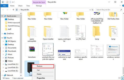 Easy Way To Restore Deleted Recycle Bin In Windows 1087