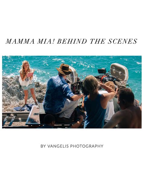 Mamma Mia The Movie Backstage Photos During Filming In Skopelos Island