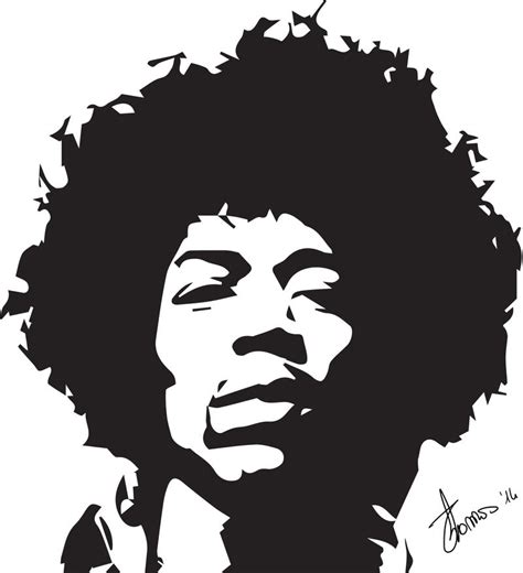Jimi Hendrix Stencil By Tommyilvagabondo On Deviantart