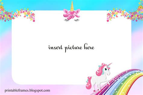 Unicorn Frame Png PNG Image Collection