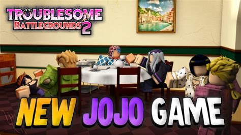 Amazing New Jojo Pvp Game Troublesome Battlegrounds 2 Roblox Youtube