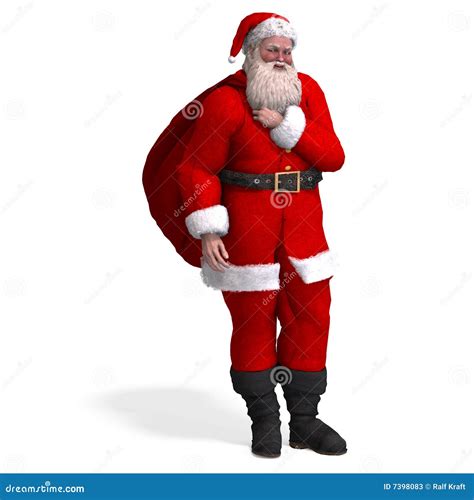 Render Of Santa Claus Merry Xmas Stock Photos Image 7398083