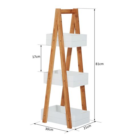 Smart design kitchen storage shelf rack. 3-Tier Shelf Storage Bamboo Cupboard Standing Unit Rack ...