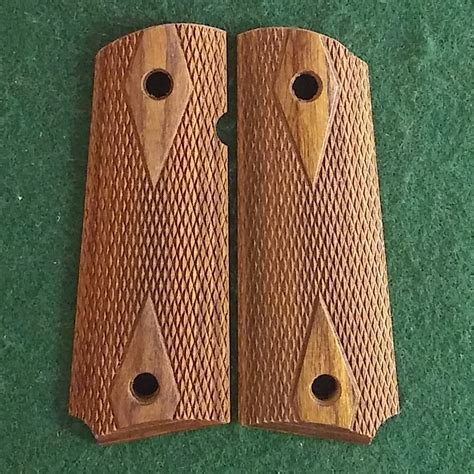 1911 Compact Laminate Walnut With Checkering Texas Grips