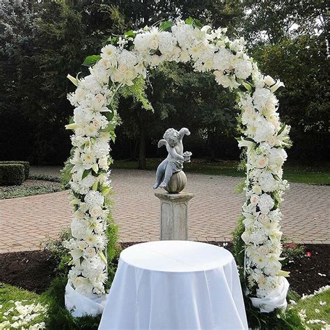 13 Pack 75 Ft Lightweight White Metal Arch Wedding Garden Bridal