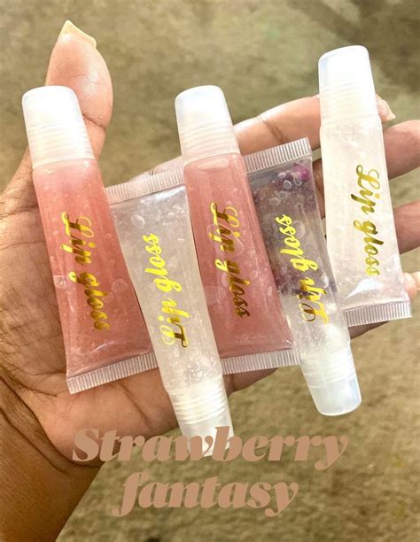 Strawberry Flavor Lip Gloss Lip Hydration Lip Oil Custom Etsy Lip Hydration Lip Gloss