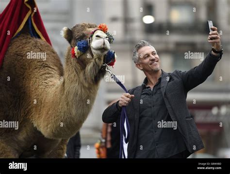 Gary Lineker Takes A Selfie With A Camel As He Brings Thailand Morocco
