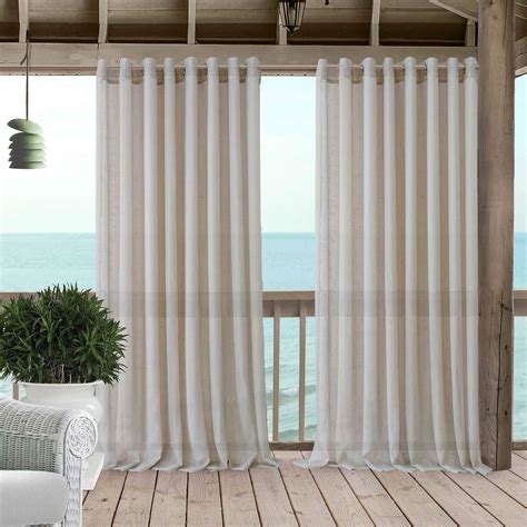 Window curtains can give your home the extra touch it. Carmen Sheer Extra-Wide Indoor/Outdoor Curtain Collection ...