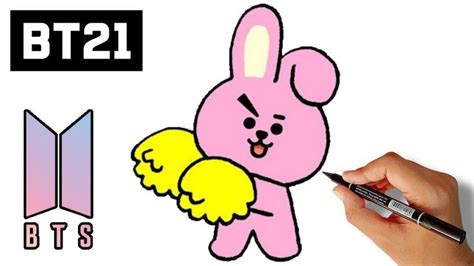How To Draw Bt21 Cooky Step By Step Bts Jungkook Persona Bts Bt21