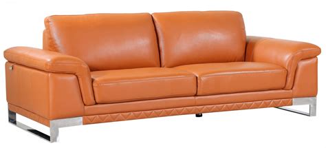 Global United Furniture 411 Genuine Italian Leather 3pc Sofa Set In
