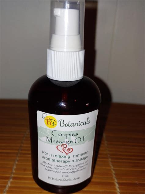 Couples Massage Oil Exotic Romantic Massage With Essential Etsy
