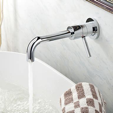 Not only does it free up more counter space, but it can also be positioned a little higher on the wall to give you plenty of room to move in the sink. Wall Mounted Single Handle One Hole in Chrome Bathroom ...