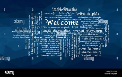 Muchas Formas De Decir Bienvenido En Diferentes Idiomas Palabra Nube