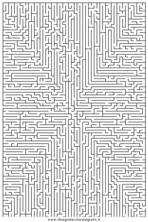 Poi le ricalchiamo su un foglio. Disegno labirinto_moltodifficile_08 categoria giochi da ...