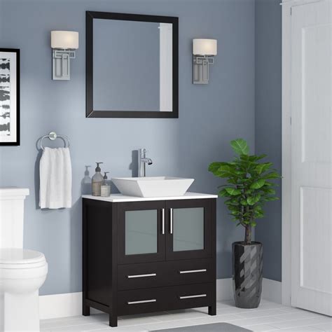But its importance is much more than that! Wade Logan® Karson 30" Single Bathroom Vanity Set with ...