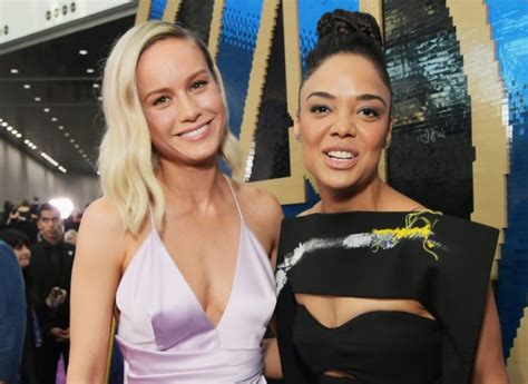 Brie Larson And Tessa Thompson Tease Secret Project And Fans Cant Cope