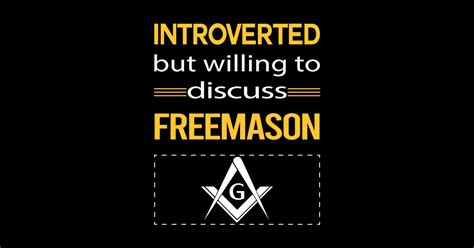 Funny Introverted Freemason Freemasonry Masonry Masonic Mason