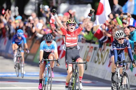Laura stigger is an austrian racing cyclist. UCI Road World Championships: Gold for Laura Stigger