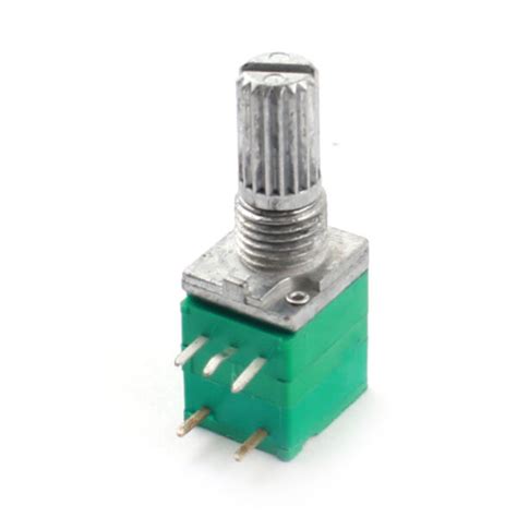 Uxcell B50k Knurled Shaft Linear Rotary Taper Potentiometer Switch 50k
