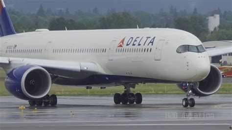 As customer needs and expectations evolve, we must continually. *RARE* Delta Airbus A350-900 push-back, start-up, taxi and takeoff from Portland Airport. 4K ...