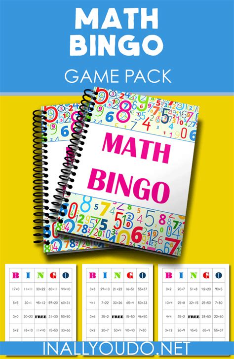 Free Printable Math Bingo Game Pack
