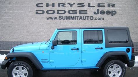 Have been quietly removed from the color options list without any official announcement from jeep. SOLD! 7J150 2017 JEEP WRANGLER UNLIMITED 4X4 CHIEF BLUE ...