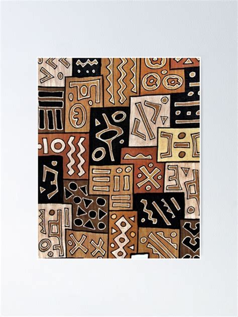 Ndebele Fashion Tribal Pattern African Style Geometry Art Poster
