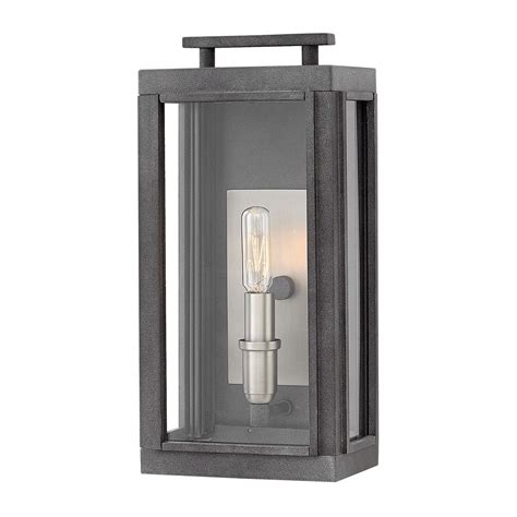 Rated 5 out of 5 stars. Aged Zinc Outdoor Wall Light by Hinkley Lighting | 2910DZ ...