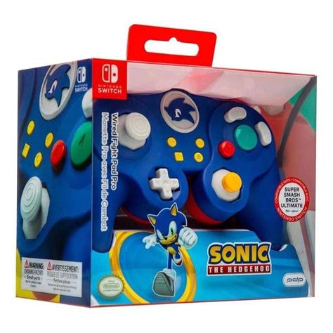 Bodega Aurrera Control Alámbrico Nintendo Switch Game Cube Blue Sonic