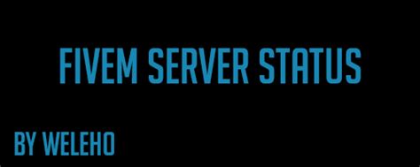 Release Free Fivem Server Status Releases Cfxre Community